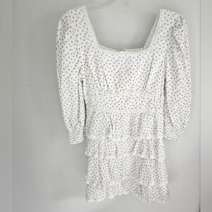 Just Me Floral Mini Dress Tiered